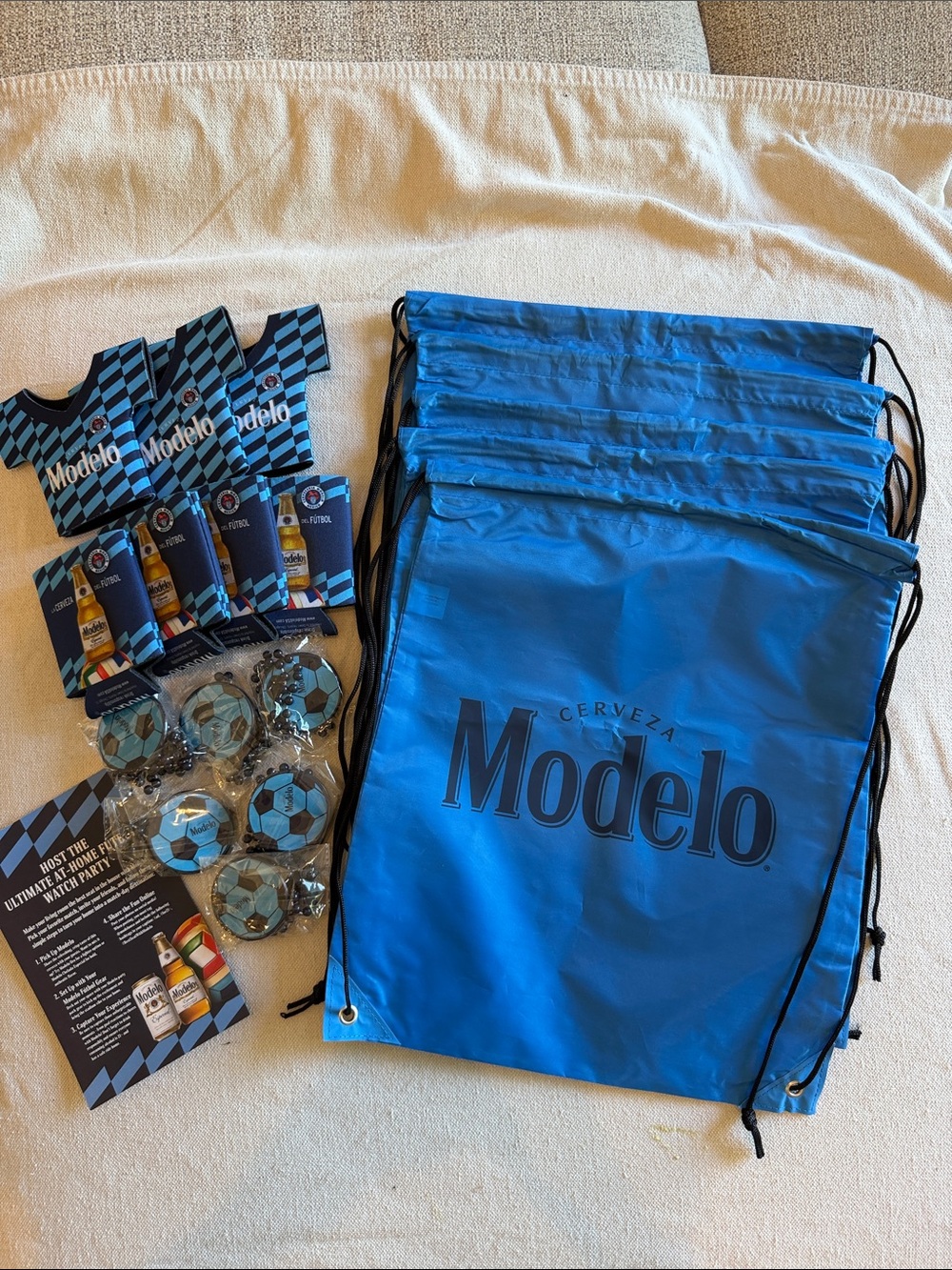 Modelo Can Coolers, Necklaces & Backpacks Accessories Bundle FIFA World Cup NEW